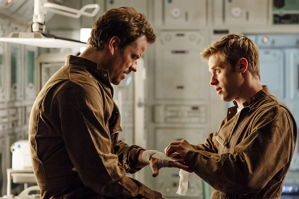 DARK MATTER -- "Welcome To Your New Home" Episode 201 -- Pictured: (l-r) Anthony Lemke as Three, Shaun Sipos as Devon -- (Photo by: Jan Thijs/Prodigy Pictures/Syfy)