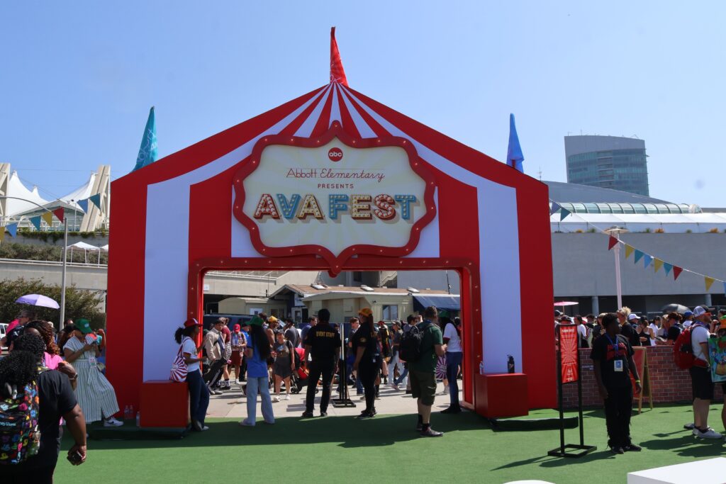 Entrance to AVA Fest, a carnival based on popular show “Abbott Elementary” at SDCC 2024
