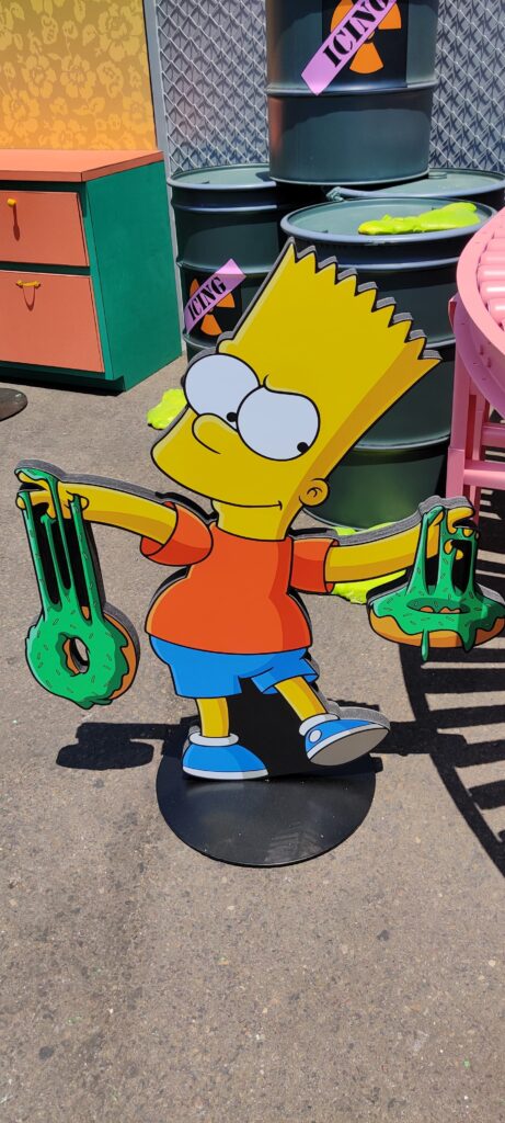 Don’t have a cow man–it’s just Bart Simpson at the Hulu Animayhem off-site at SDCC 2024