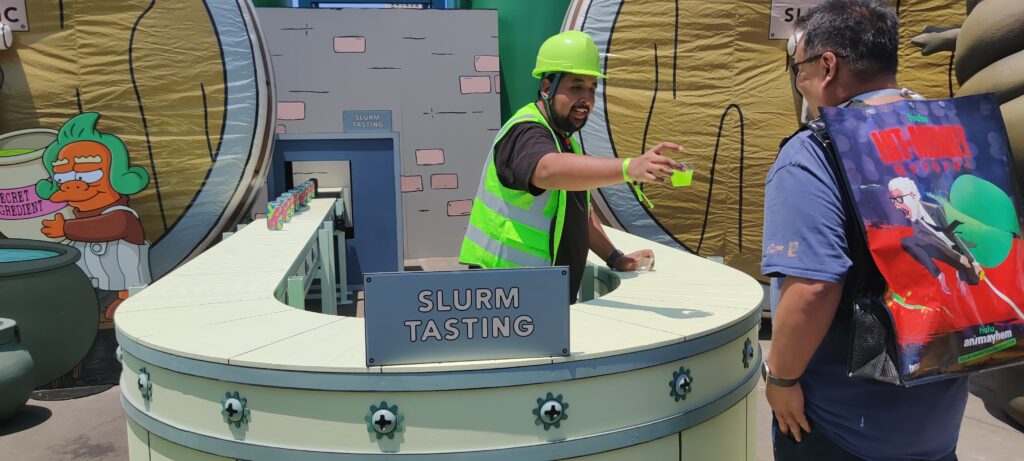 The Slurm Tasting stop at Hulu Animayhem’s off-site at SDCC 2024
