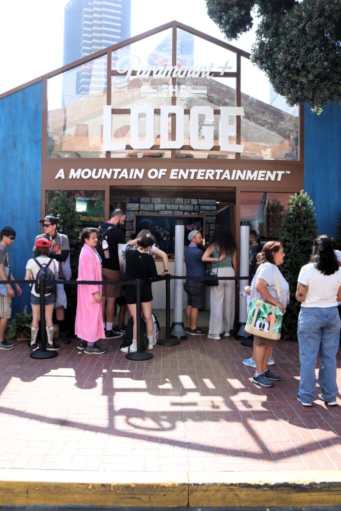 Entrance to Paramount+’s The Lodge off-site at SDCC 2024
